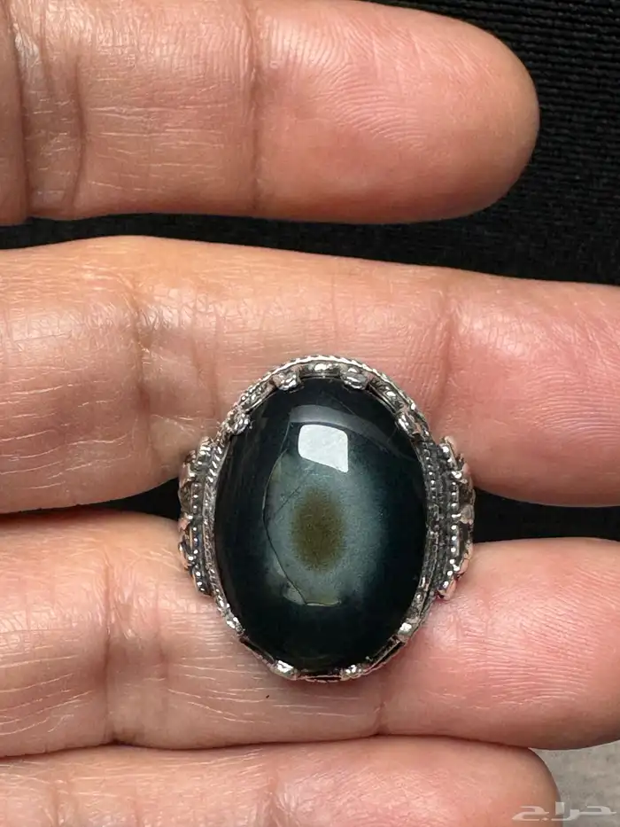 خاتم فضة يدوي عيار 950 عقيق يماني نوادر 9