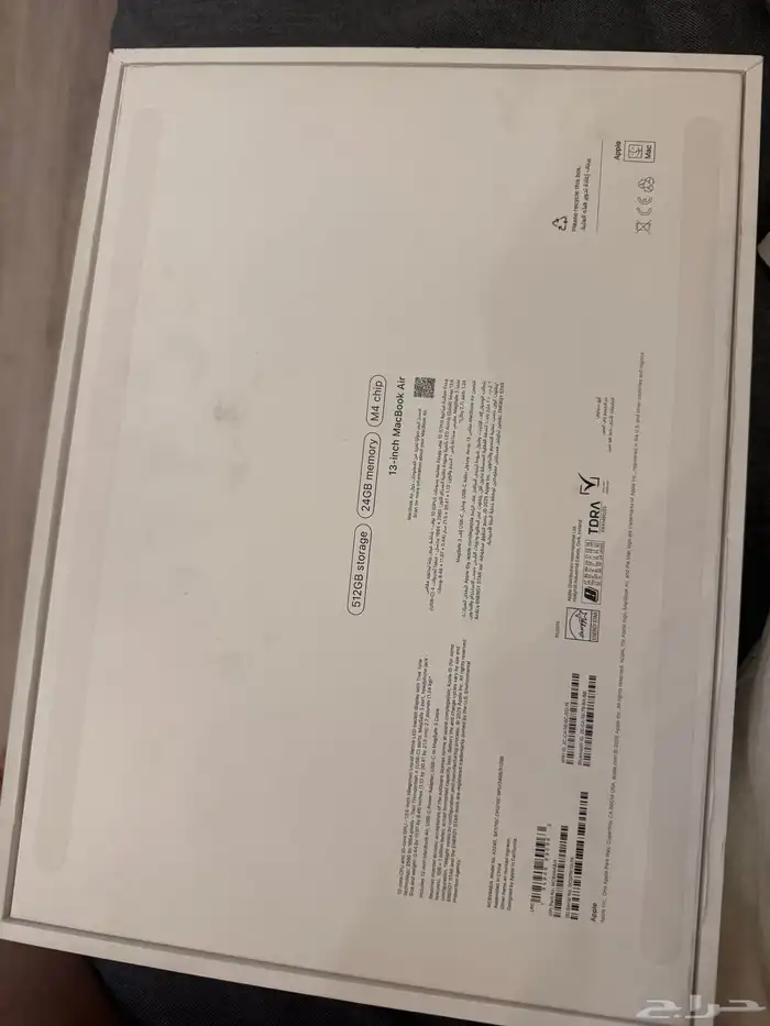 ماك بوك اير M4 جديد - ما انفتح - 24GB Ram - 512GB 1