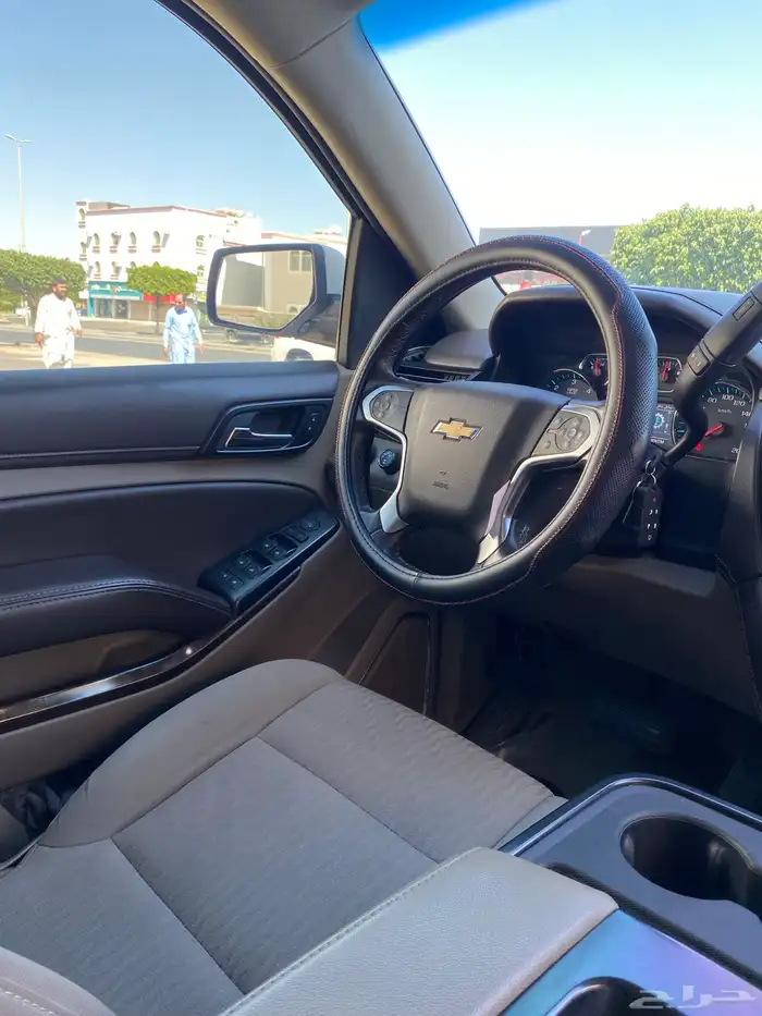 تاهو 2016 ابيض ls دبل نظيف ممشى 254الف كل شي ع الشرط 13