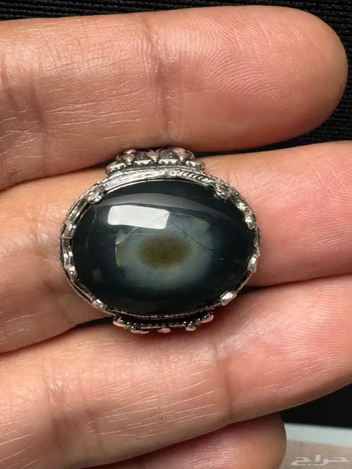 خاتم فضة يدوي عيار 950 عقيق يماني نوادر 2