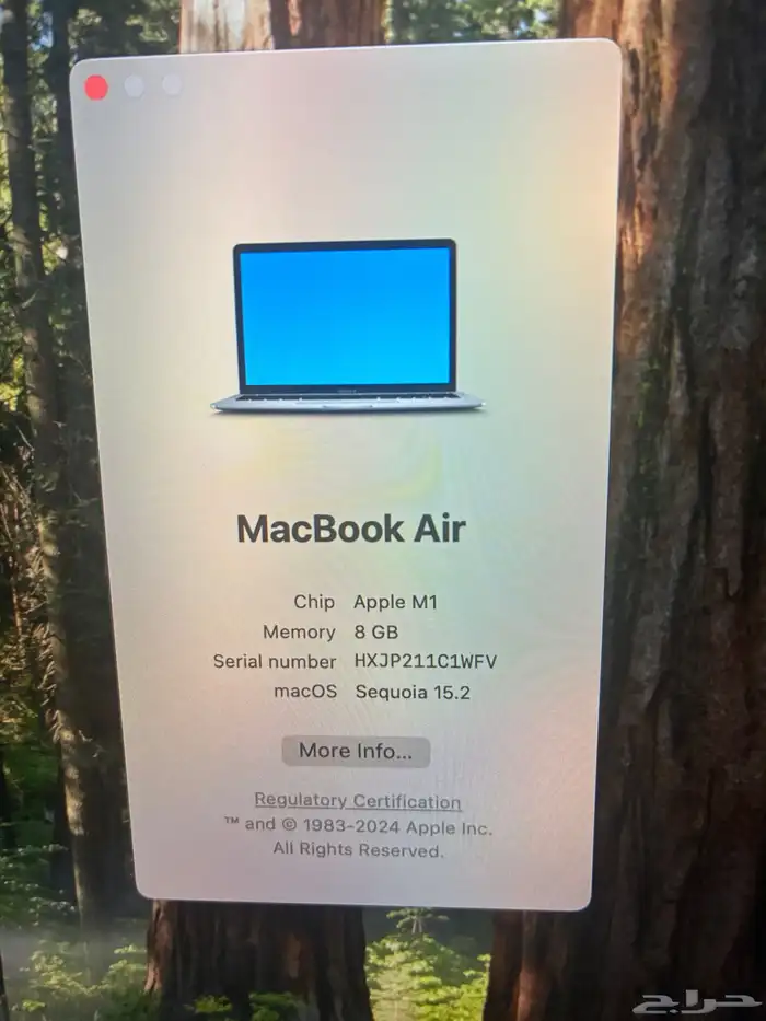 ماك بوك آير استخدام حشمه شبه جديد M1 8