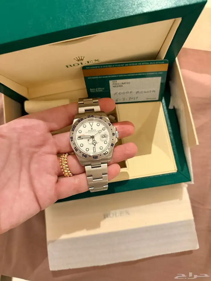 روليكس اصلية 2021 نظيفة جدا مع جميع اوراقها 2