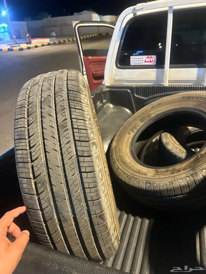 4 كفرات صيني استخدام أسبوعين فقط مقاس 215 على 70 على 15 سبب 1