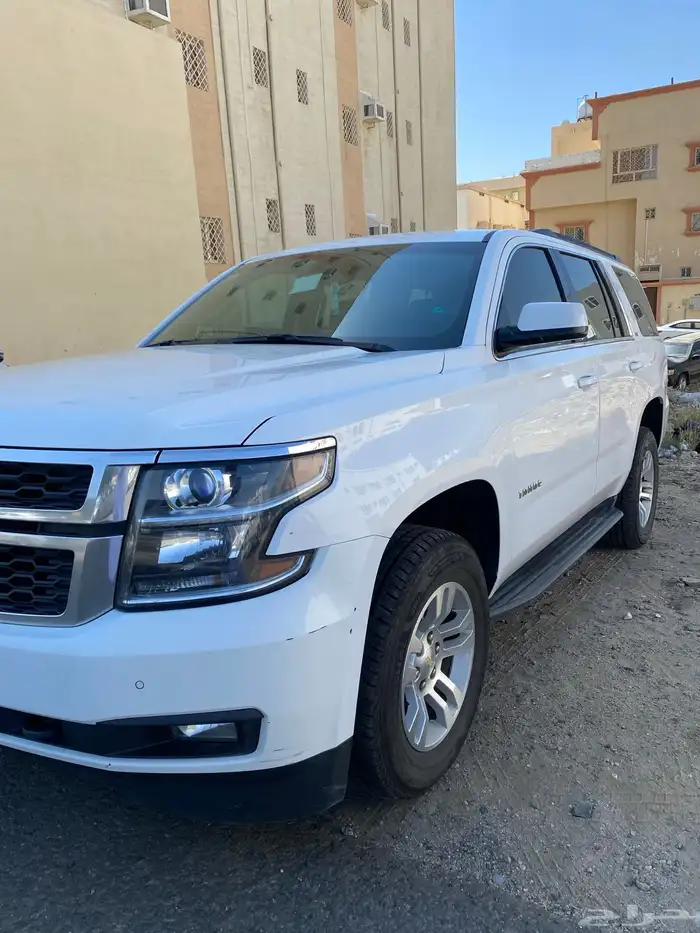 تاهو 2016 ابيض ls دبل نظيف ممشى 254الف كل شي ع الشرط 3