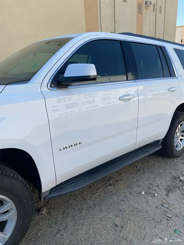 تاهو 2016 ابيض ls دبل نظيف ممشى 254الف كل شي ع الشرط 6