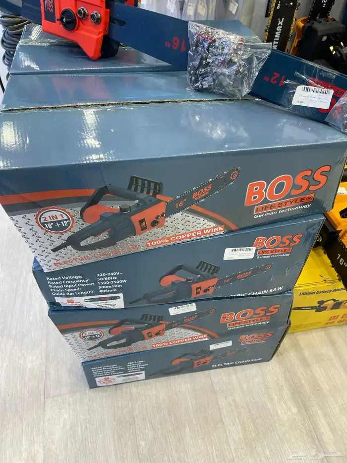 منشار حطب كهرباء BOSS 16 12 انش 1