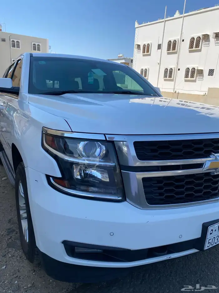 تاهو 2016 ابيض ls دبل نظيف ممشى 254الف كل شي ع الشرط 4