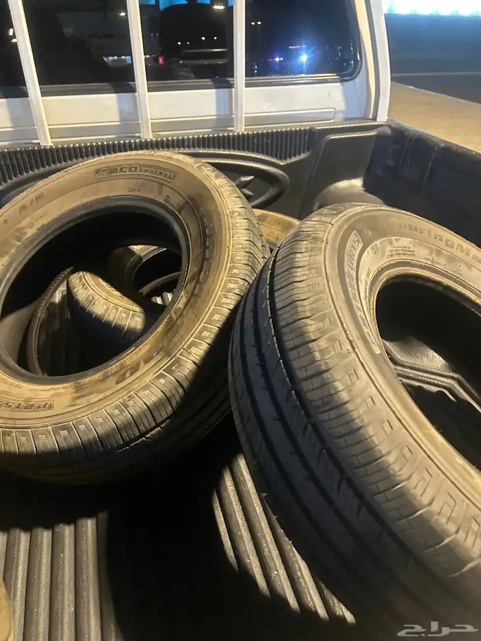 4 كفرات صيني استخدام أسبوعين فقط مقاس 215 على 70 على 15 سبب 0