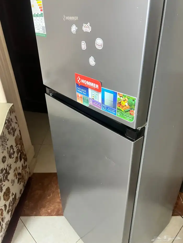 ثلاجة هومر شبه جديدة 170 لتر 6 قدم رصاصي 8