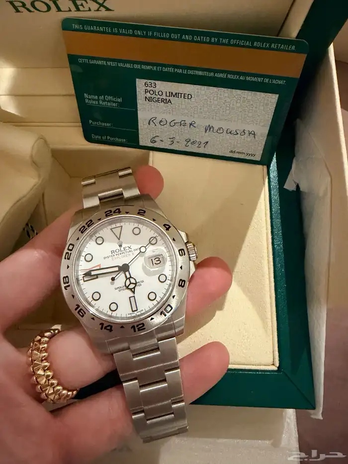 روليكس اصلية 2021 نظيفة جدا مع جميع اوراقها 3