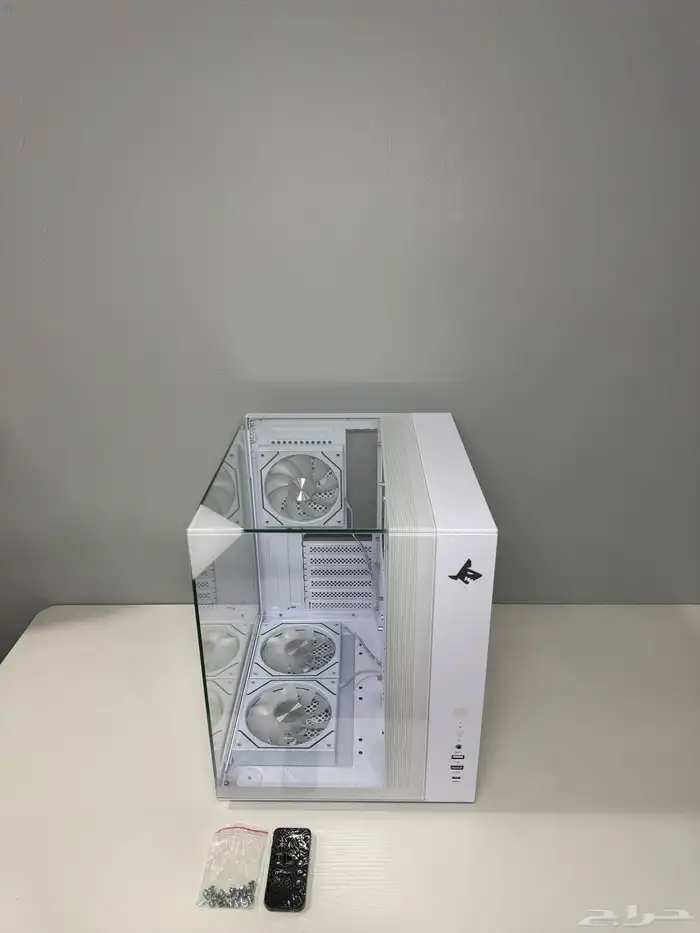 للبيع كيس كمبيوتر Sharkx Mid Tower   لون أبيض 4
