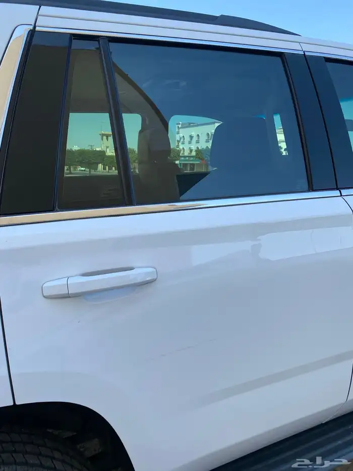 تاهو 2016 ابيض ls دبل نظيف ممشى 254الف كل شي ع الشرط 9