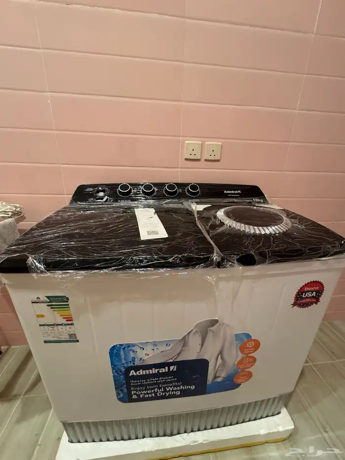 غساله 18 كيلو جديده وكاله 9