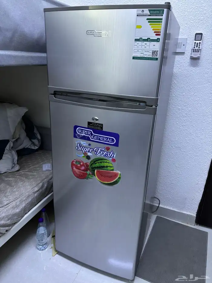 ثلاجة سوبر جينيرال 7.2 قدم جديده استعمال ايام فقط 0
