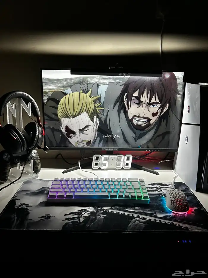 للبيع سوني فايف سليم ون تيرا مع طاولة وشاشه وسماعه 1