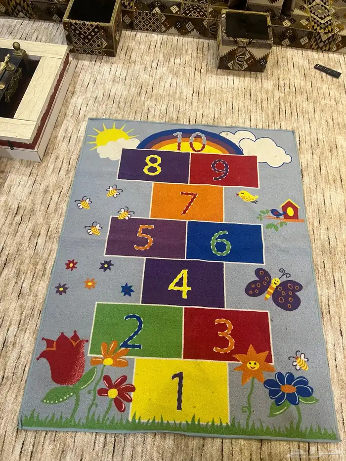 سجادة العاب للاطفال وصناديق حفظ الالعاب 0