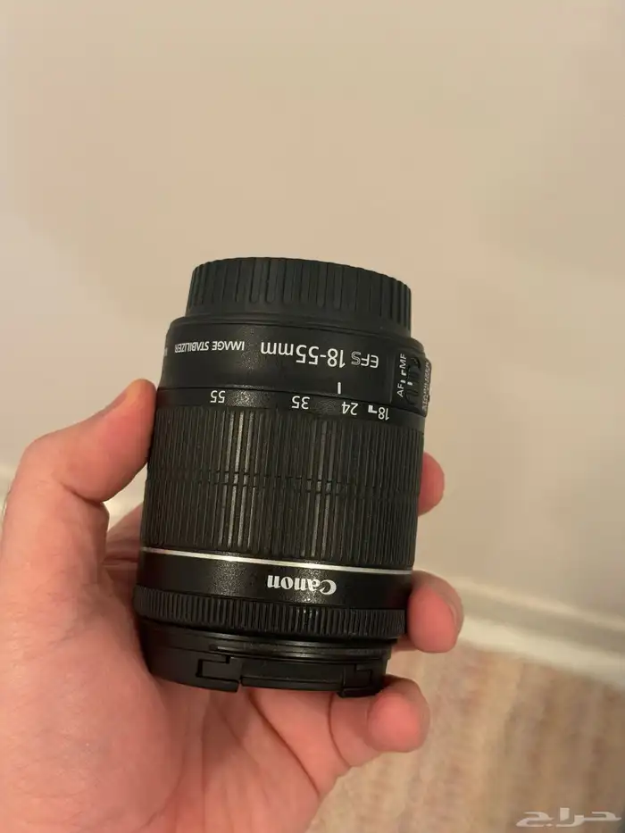 عدسه كانون 18-55 مستعمله للبيع ب 250 0