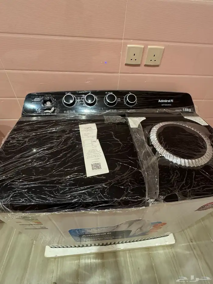 غساله 18 كيلو جديده وكاله 6