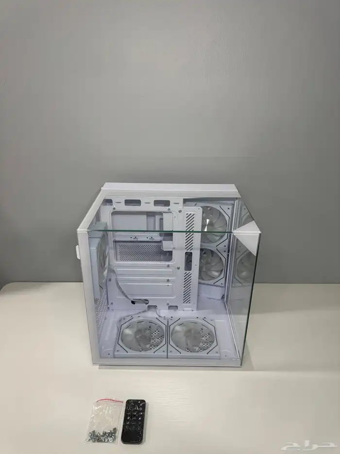 للبيع كيس كمبيوتر Sharkx Mid Tower   لون أبيض 1