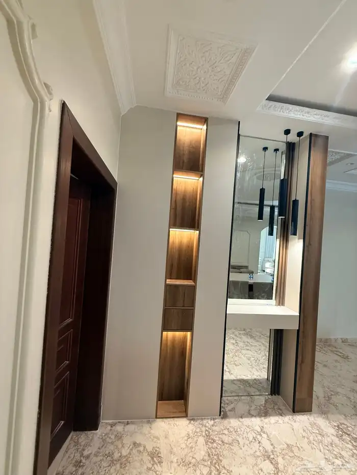 خلفية تلفزيون وخزائن وأرفف 4