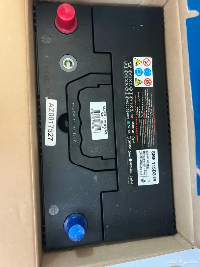 للبيع بطاريه سياره 12Vكوري L115 0