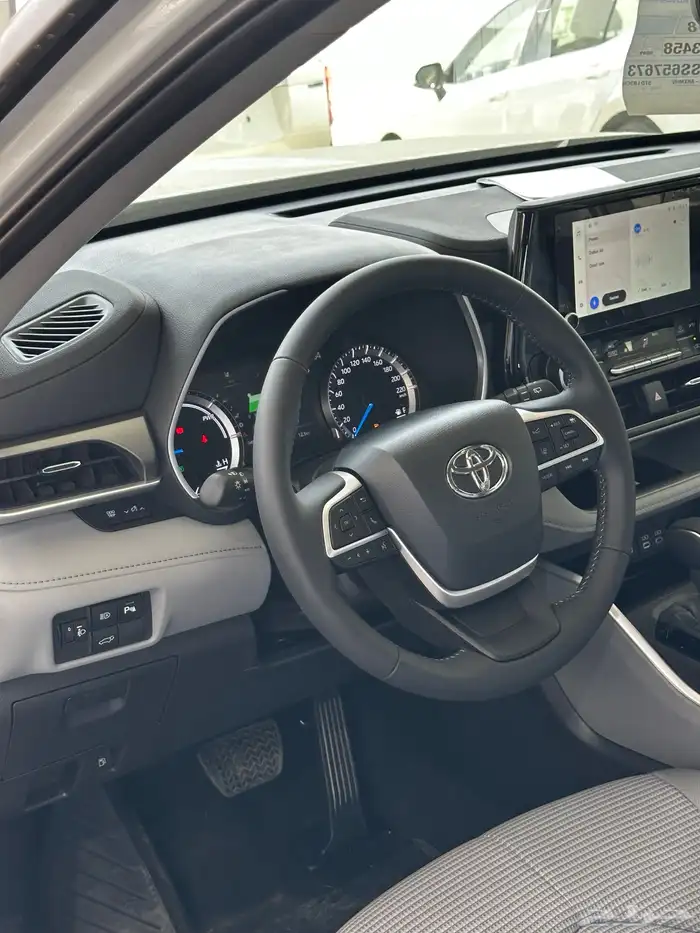 تويوتا هايلاندر GLE نص فل الوان ابيض موديل 2025 12