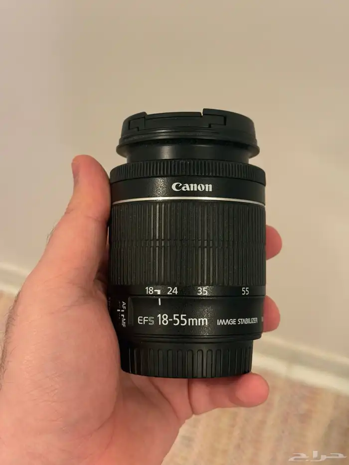 عدسه كانون 18-55 مستعمله للبيع ب 250 2