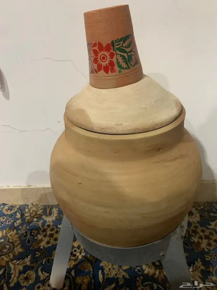 زير ماء فخار جديد مع قاعدة حديد و كوب فخار 0