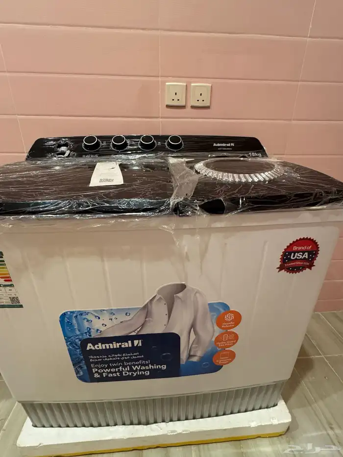 غساله 18 كيلو جديده وكاله 5