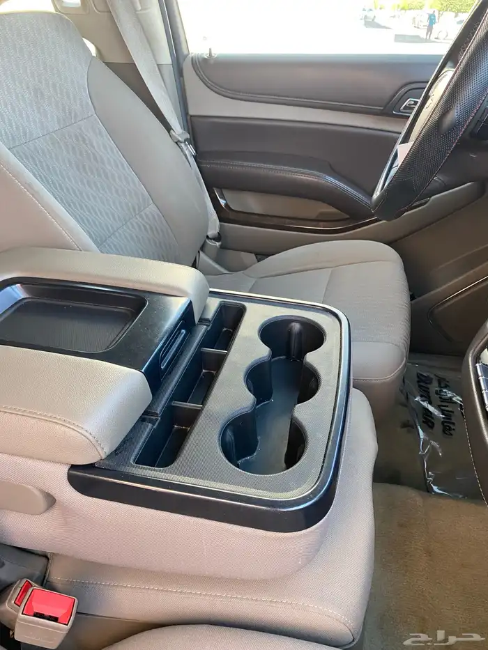 تاهو 2016 ابيض ls دبل نظيف ممشى 254الف كل شي ع الشرط 10