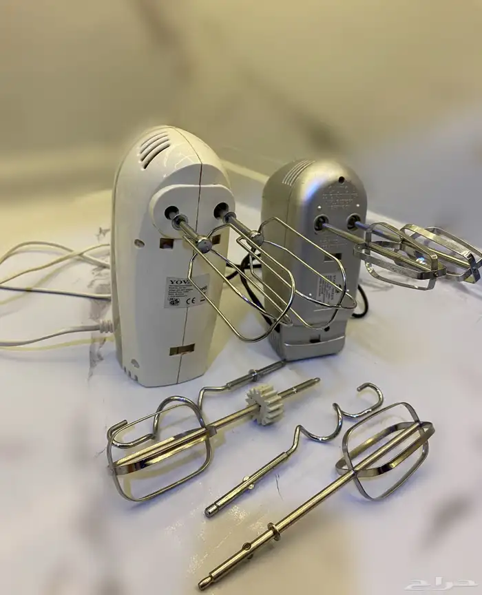 معي 2 مضرب خلاط يدوي كهربائي شغالات ومستعملات.. للبيع ب30 2