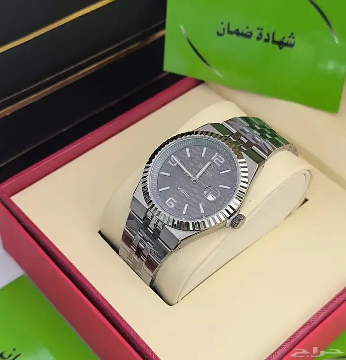 ساعات رجالية فاخرة (كوارتز) شبيه رولكس 2