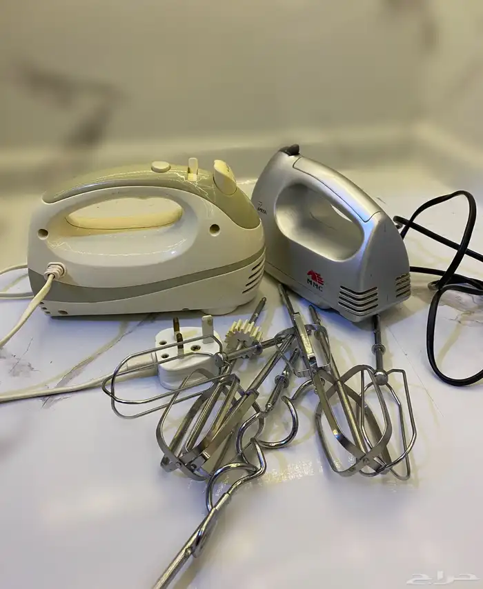 معي 2 مضرب خلاط يدوي كهربائي شغالات ومستعملات.. للبيع ب30 3