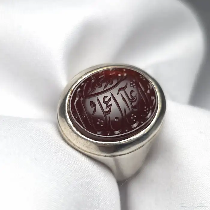 عقيق يمني كرزي خط جواد رحيمي 0