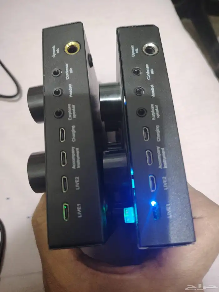 live sound card v8 ساوند كارد عدد جهازين 1