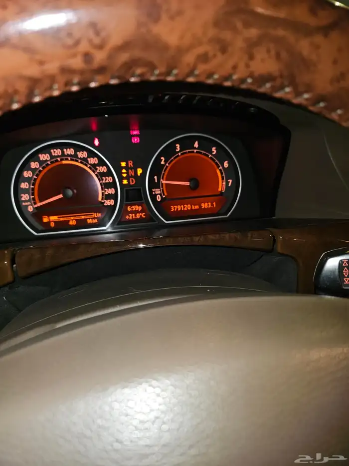 بي ام 2007 مقاس 735 فل كامل بودي بلد وداخلية السيارة نظيفة 2