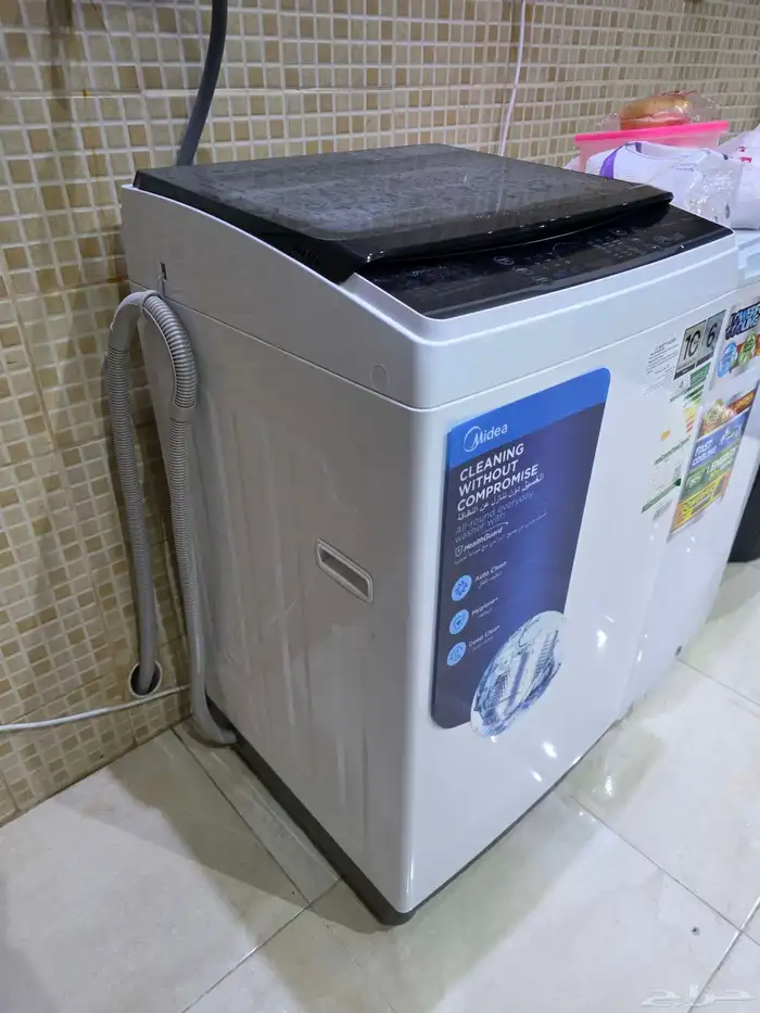 غسالة ميديا 6 كيلو للبيع عالسوم استعمال قليل جدا اخت الجديدة 2