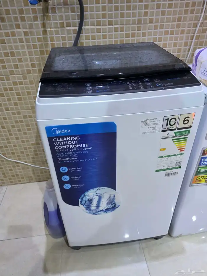 غسالة ميديا 6 كيلو للبيع عالسوم استعمال قليل جدا اخت الجديدة 0