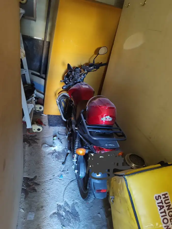 دراجه ناريه هيرو هندي 2023 بحاله جيده جدا لم يستخدم كثيرا 3