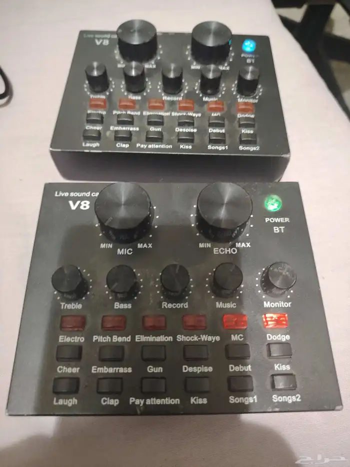 live sound card v8 ساوند كارد عدد جهازين 0