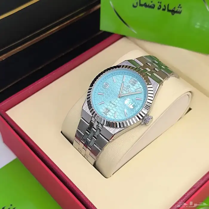 ساعات رجالية فاخرة (كوارتز) شبيه رولكس 4