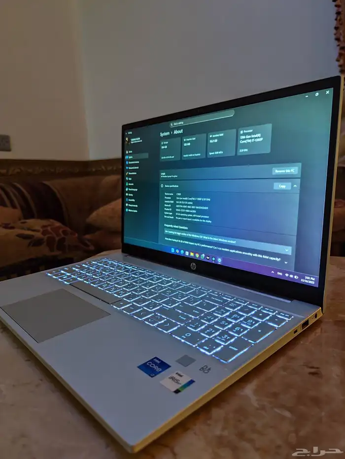 لابتوب HP قوي للبيع - دراسة - برمجة - هندسة - تصاميم - ألعاب 5