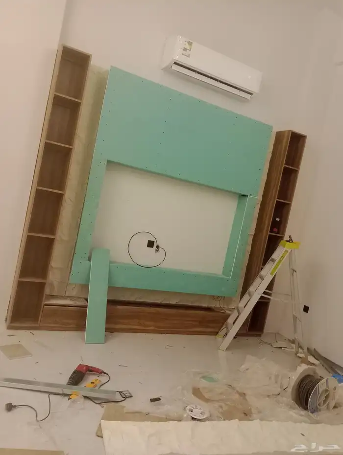 ديكور سقوف شاشات باركية فايبر شاشات شامل نقل الكهرباء 8