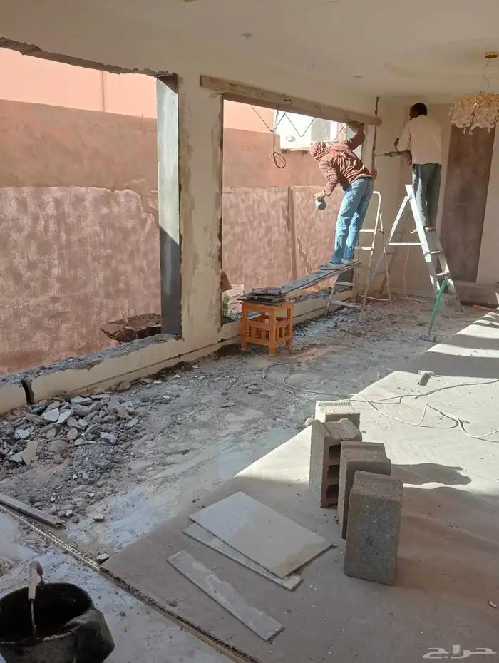 صبغ ديكور بلاط مساح مباني ابواب تكسير ترميم منزلي 0