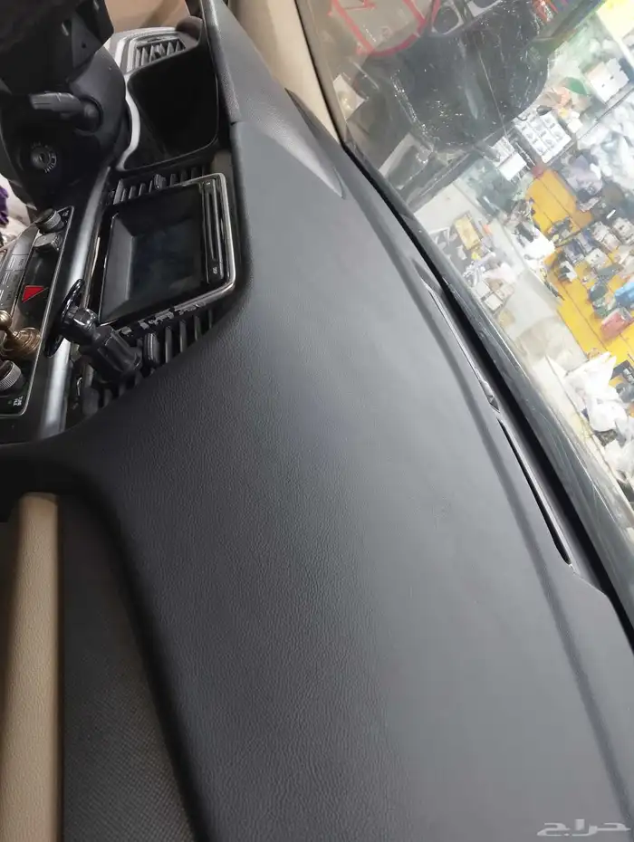 تنجيد قشرة طبلون سوناتا موديل 2016 جلد أسود مناسب جدا  لضباب 2