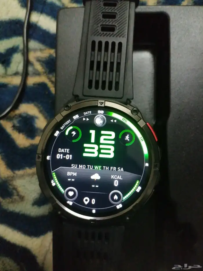 ساعة ذكية HT33 أصلية - بطارية جبارة 1100mAh- مقاومة للماء 8