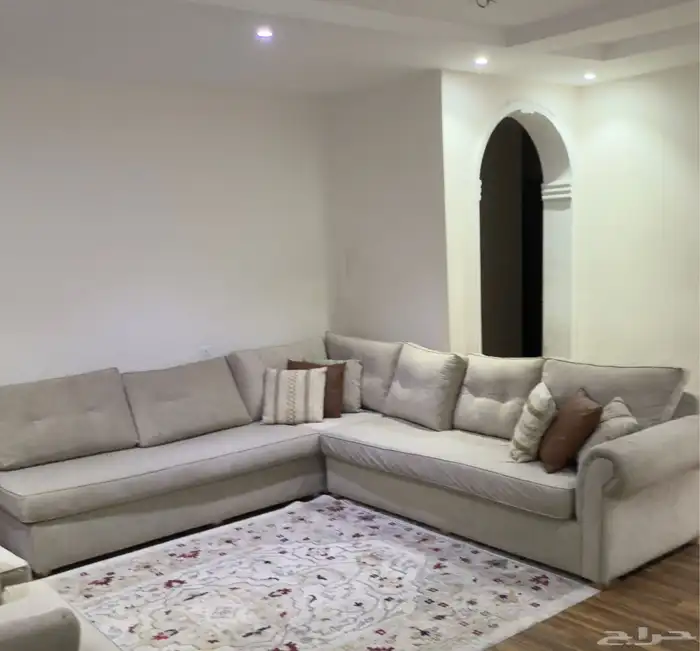 كنب للبيع شبه نظيف وغير مكسور مع اثنين كراسي 2