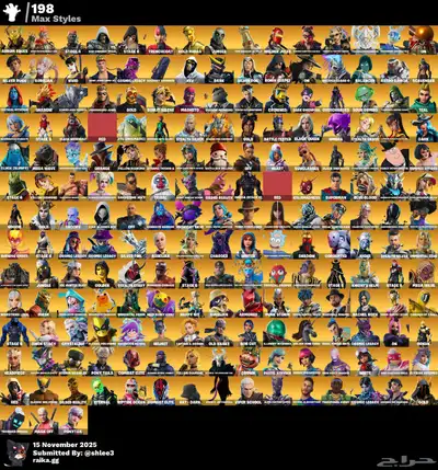 حساب فورت نايت نادر 1700 سكن index