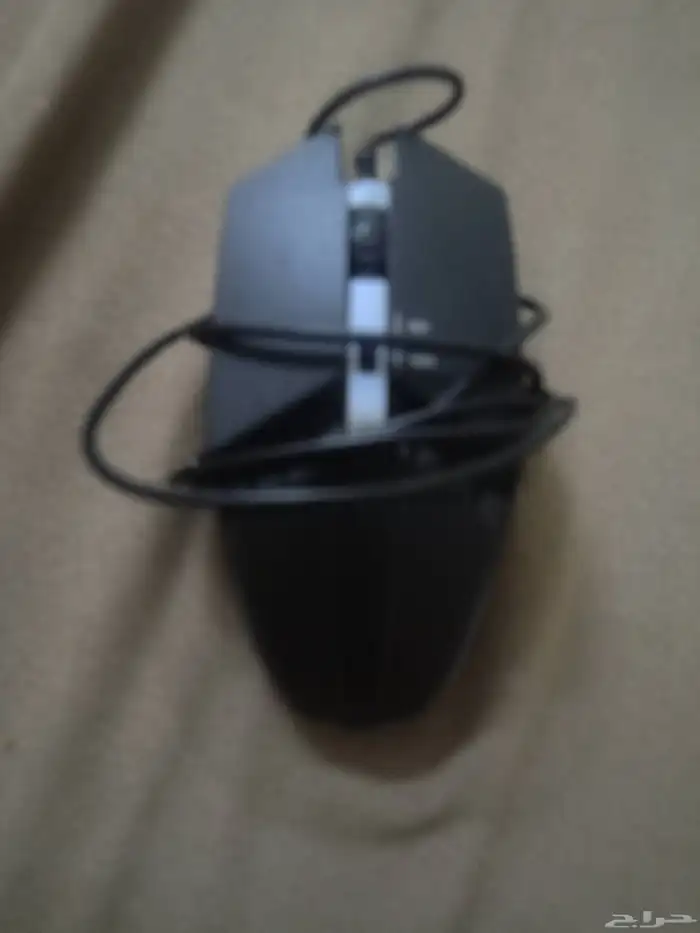 كيبورد اسود اضاءه ار جي بي مع ماوس ار جي بي 1