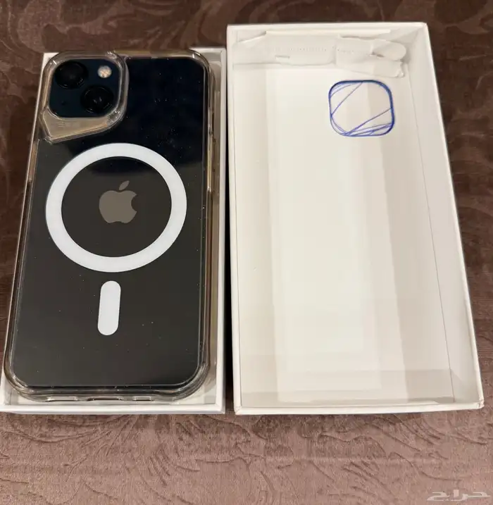 ايفون 13   128 قيقا   مع الكرتون والشاحن الاصلي 2